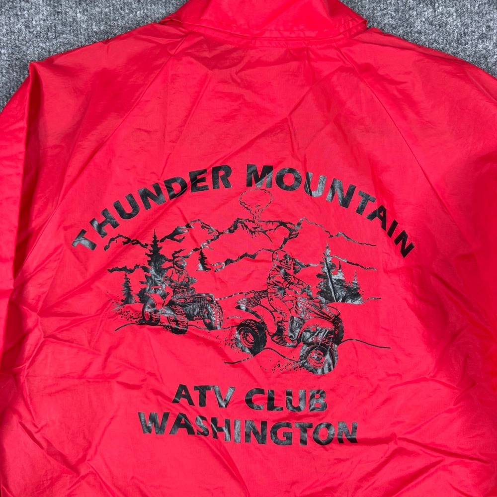 Cardinal Jacket Mens Size L Red Thunder Mountain ATV Club USA Vintage